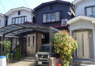 京都市伏見区の I 様 外壁 ﾌﾟﾚﾐｱﾑｼﾘｺﾝ／屋根 ﾌﾟﾚﾐｱﾑﾙｰﾌ塗装サムネイル