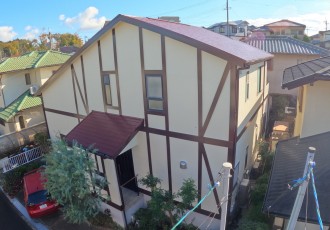 八幡市の H様 外壁フッソREVO-IR ／屋根スーパーシャネツサーモF 塗装サムネイル